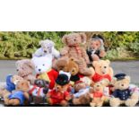 A group of Rupert the Bear and other bears.