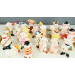 A collection of ceramic 'Piggies'.
