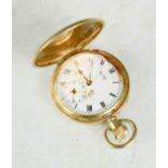 A Vertex Revue gold plated pocket watch.