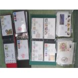 A quantity of FDCs, some loose and three albums.