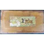 A Victorian racehorse game; Ascot, boxed with original lead painted horses.