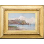 Chas Carter Read, Scarborough, oil on canvas, in original glazed giltwood frame.