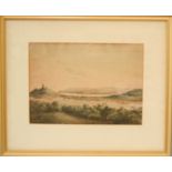 An early 19th century scene, possibly Falmouth, watercolour, 35 by 25cm.