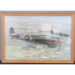 A print depicting a Spitfire.