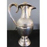 A silver plated Walker & Hall coffee pot, 23cm high.