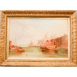 Alfred Pollentine (1836-1890): Venetian scene, oil on canvas, signed lower right, 61 by 41cm