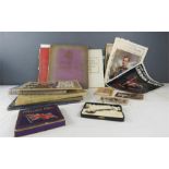 A quantity of Royal Memorabilia including a silver gilt commemorative spoon, and Chocolate Coins