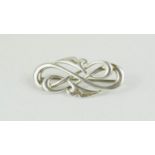 Ola Gorie sterling silver brooch 'Lily' design.