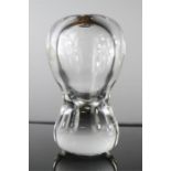 A Dartington Glass bud vase, 17cm high.