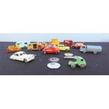 A quantity of Dinky and other model vehicles.