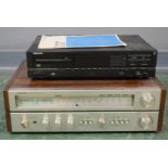 A Toshiba SA 420 Stereo Receiver and a Phillips CD 624 player.