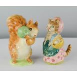 A Beatrix Potter Beswick Squirrel Nutkin, and Cousin Ribby, F Warne & Co Ltd.