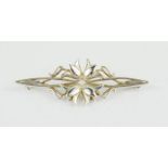 Ola Gorie sterling silver brooch 'Tulips' design.