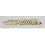 A 9ct gold chain link necklace, 11.6g.