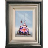 Gary Walton (20th century): Royal Britannia, oil on board. 34 by 24cm