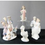 A group of Lladro, all boxed.