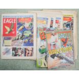A group of The Eagle magazines.