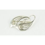 Ola Gorie sterling silver brooch 'Swimming Dolphins'.