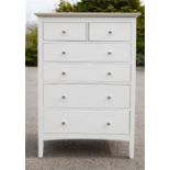 A white M&S chest of drawers.