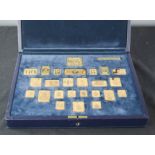 Treasures from the Royal Collection, gold plated on silver ingots, in original box, 14.37toz.