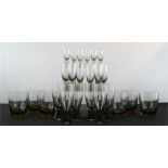 A group of 1960s glassware by Per Lin, Holmegaard 'Canada'.