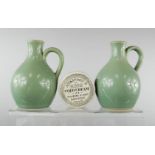 A Victorian Atkinsons Cold Cream pot, and two Denby oil/balsamic jugs.