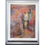 A Salvador Dali print 79 by 59cm