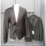 A Guess black velvet jacket, Z Segna black dinner jacket.