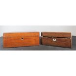 Two 19th century work boxes.