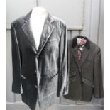 A Pal Zileri jacket silver grey size 48, and a William Hunt jacket.