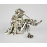 An AE Williams trinket box in the form of a seated frog.