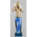 A Denmark Joannes Hedegaard figure of a woman with birds, signed to the base, numbered 21319, 32cm