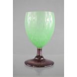 A Nancy wine glass, signed Daum Nancy France