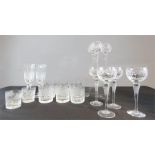 A quantity of glassware.