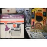 A Bush Discassette late 60s/70s a power pack, a Ford Carpi cassette player and Acetronic