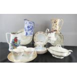 A group of Victorian and later ceramics including a Royal Mail part service, and an SK & Co