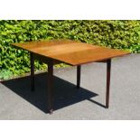 A 19th century mahogany drop leaf table.