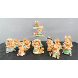 A group of twenty Pendelfin figures, including Tripper, Mother & Baby, Humphrey, Busker etc.