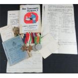 A WWII RAF Medal group, paperwork to Corp RS Gridley.