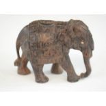 A small 19th century carved elephant.