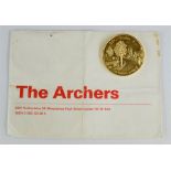 The Archers Dan & Doris commemorative coin 'The Archers 21 Years BBC Radio 4', original envelope