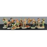 A group of Friedel Bavaria Western Germany figurines. (10)