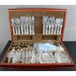 A Cooper & Ludlam canteen of cutlery in presentation box.
