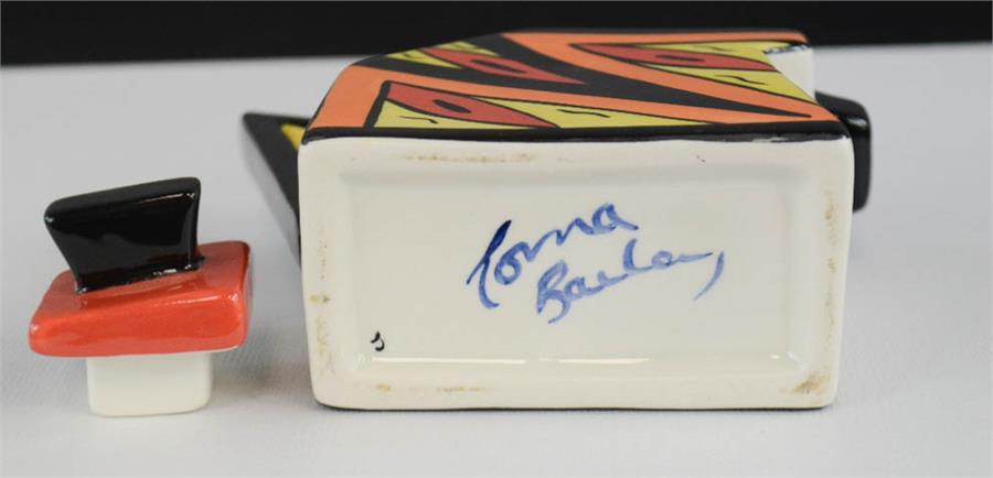 Lorna Bailey ceramic tea pot, signed to the base. 10½cm high. - Image 3 of 3