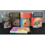 Five JK Rowling Harry Potter books, including three First Editions: Harry Potter and the Half