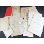 A selection of WWII military manuals.