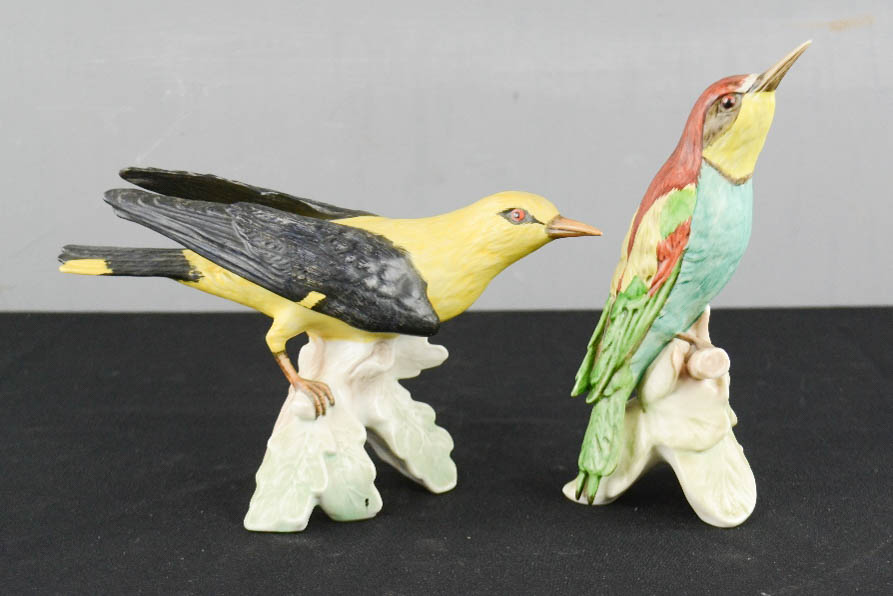 Two Goebel model birds.