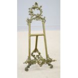 A brass cast picture stand.