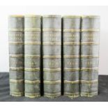 Waverley Novels, 1st editions, with engravings, Vols 1-5.