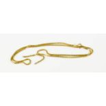 An 18ct gold necklace, 9.5g. A/F